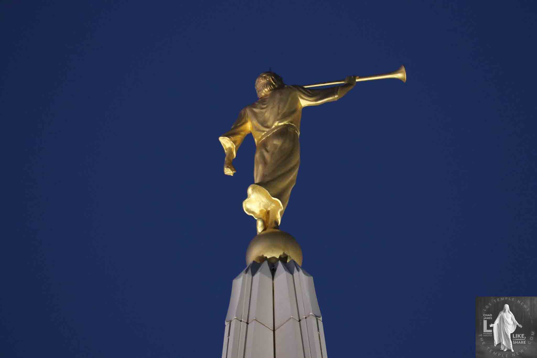 The angel Moroni on the GIlbert Arizona Temple