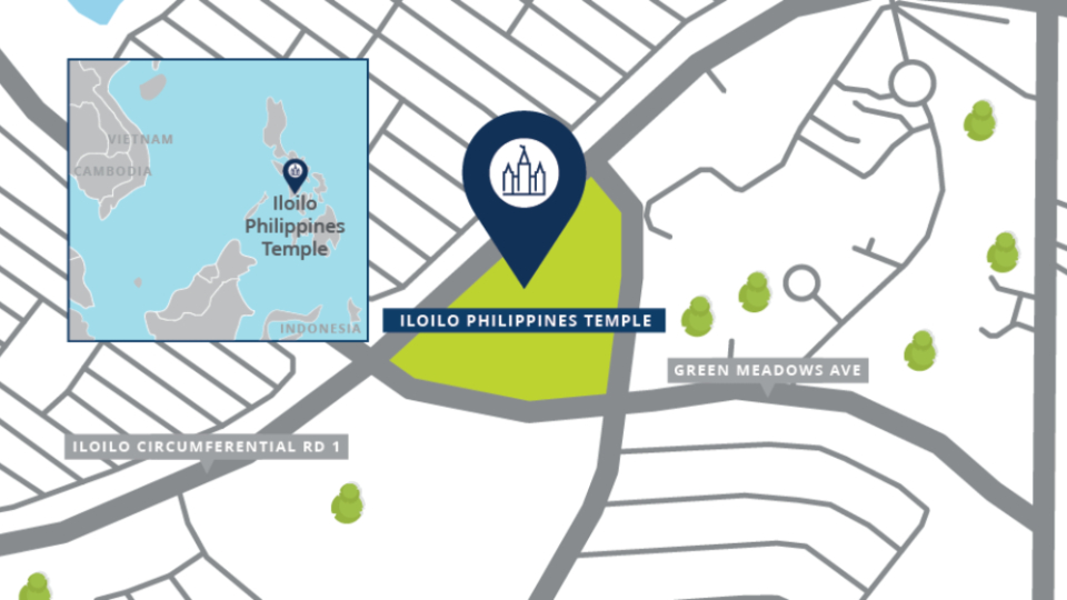 A map showing the location of the Iloilo Philippines
