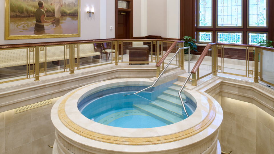 Baptistry in Willamette Valley Oregon Temple