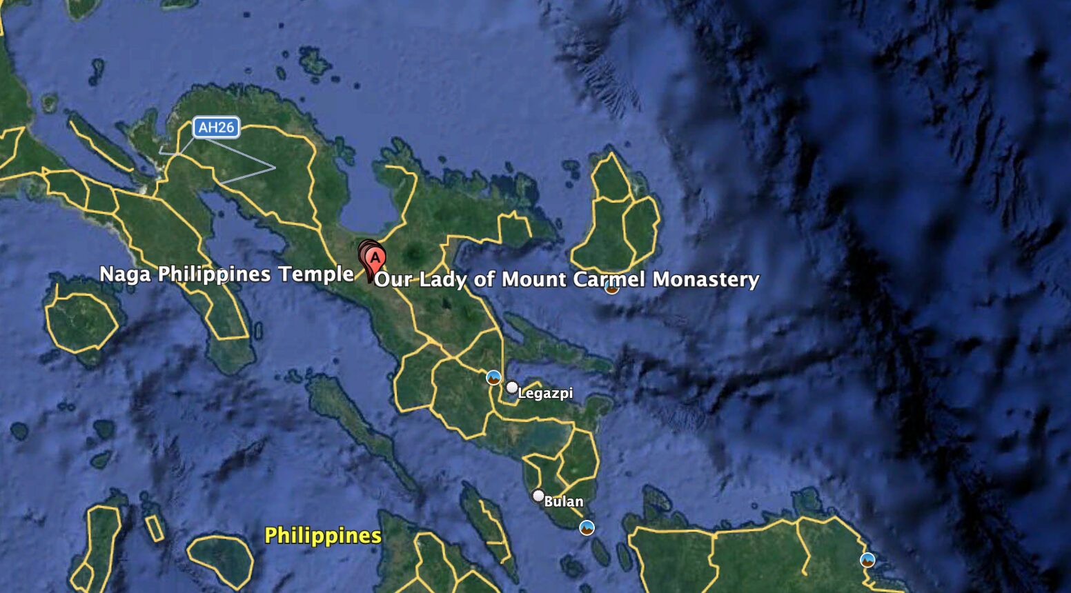 Country View of the Naga Philippines Temple