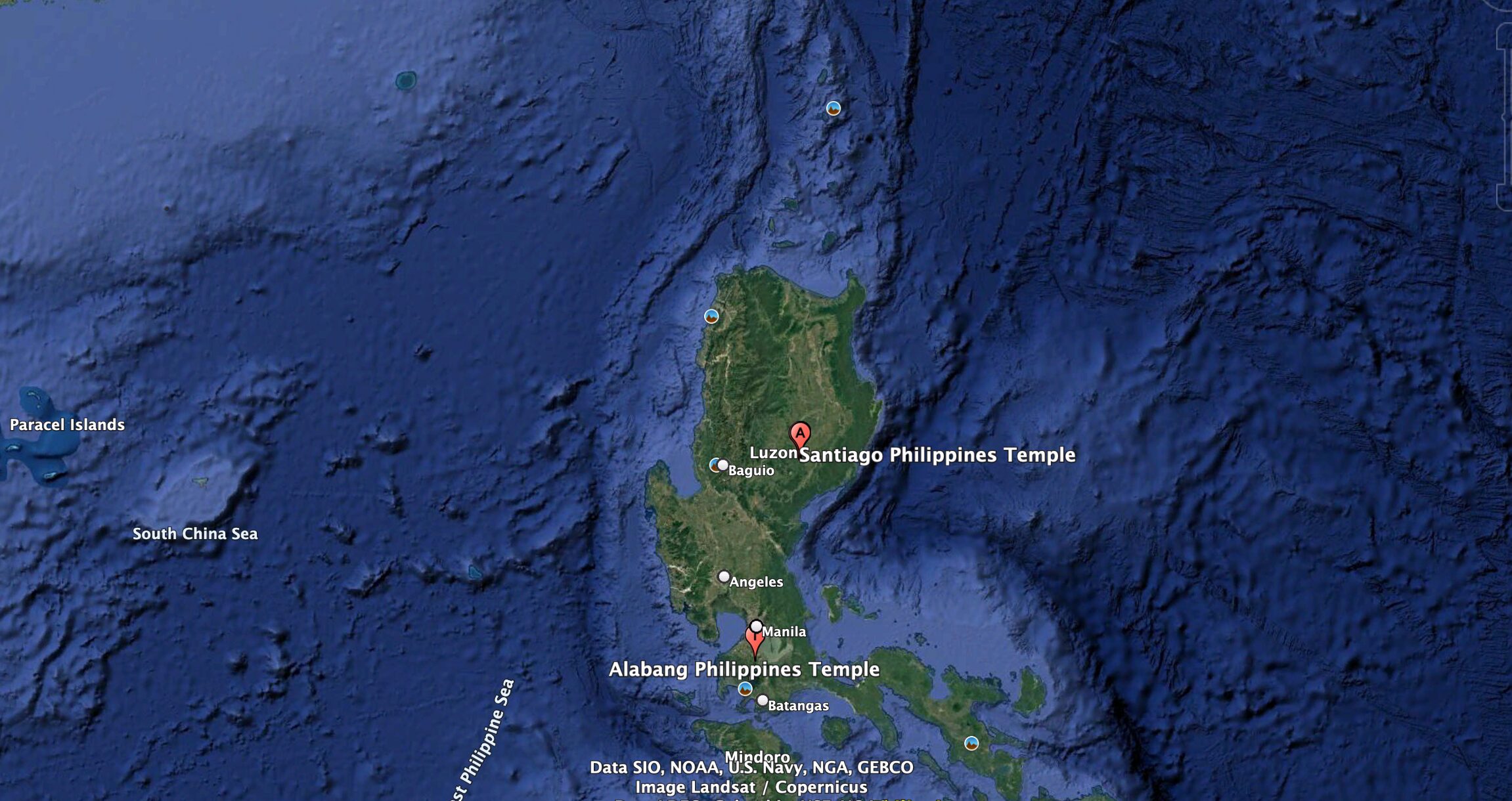 Country View of the Santiago Philippines Temple