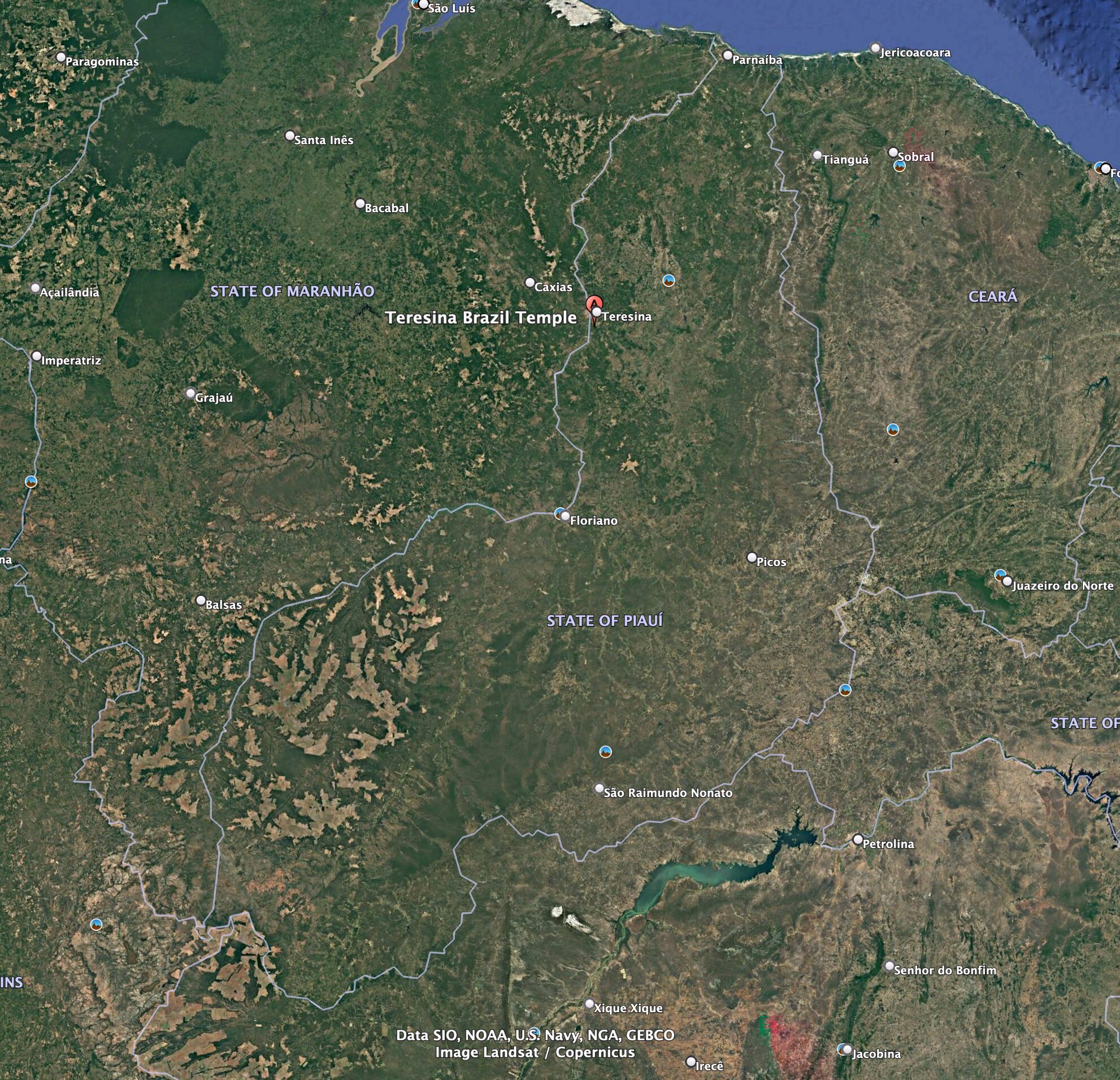 Country View of the Teresina Brazil Temple