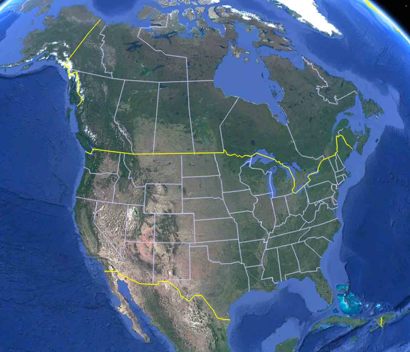 Earth View of the Marysville Washington Temple