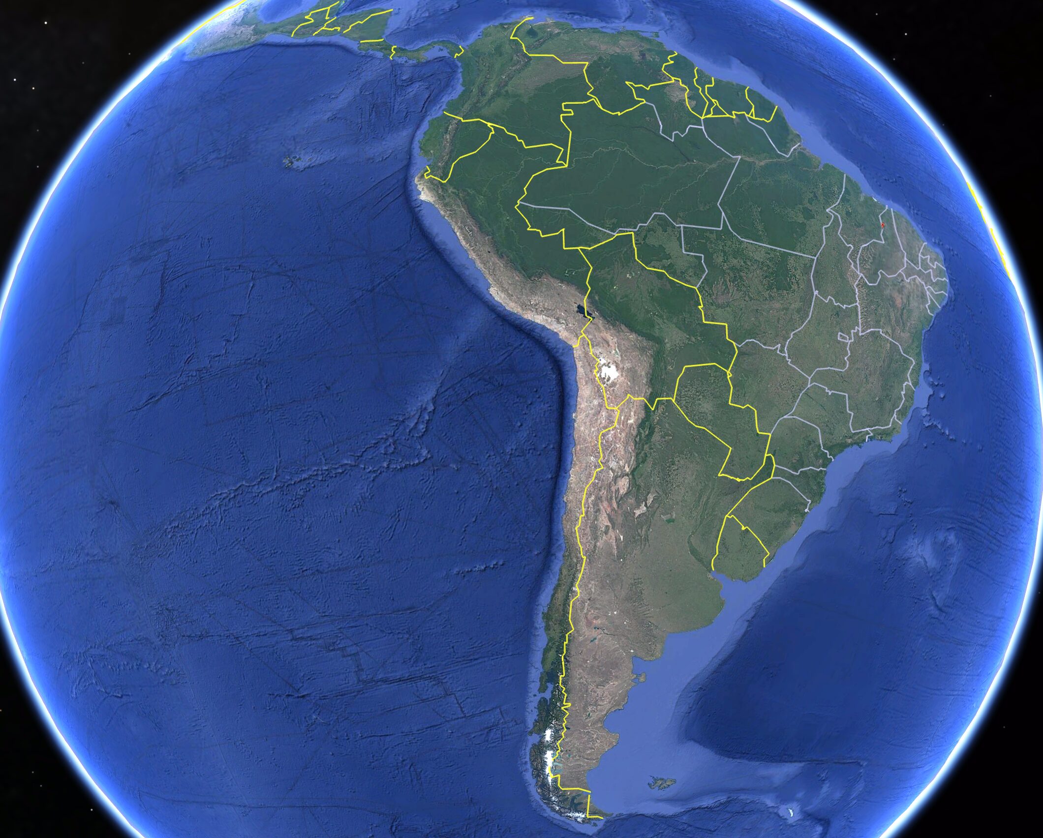 Earth View of the Teresina Brazil Temple