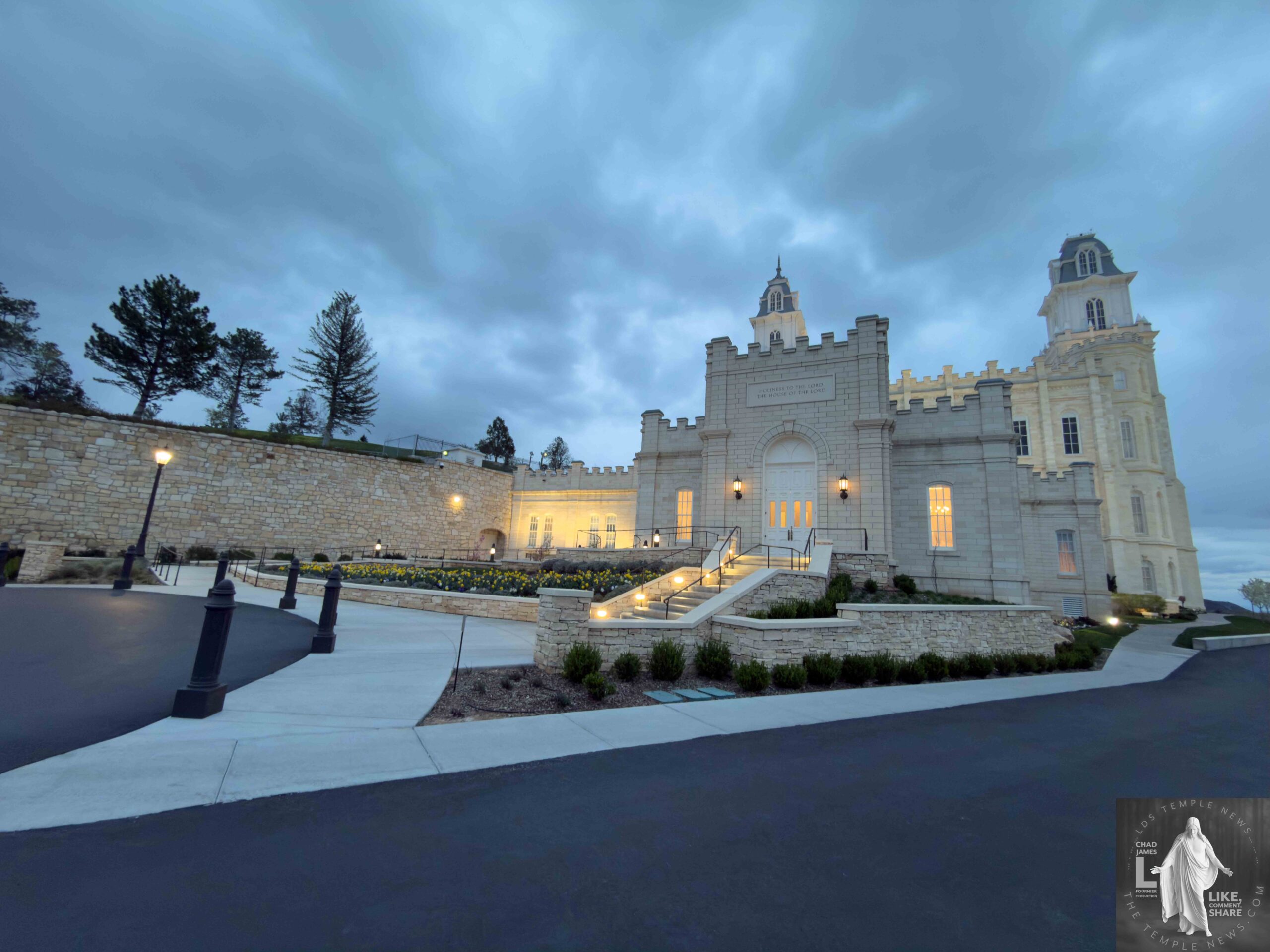 Manti Utah Temple Garden