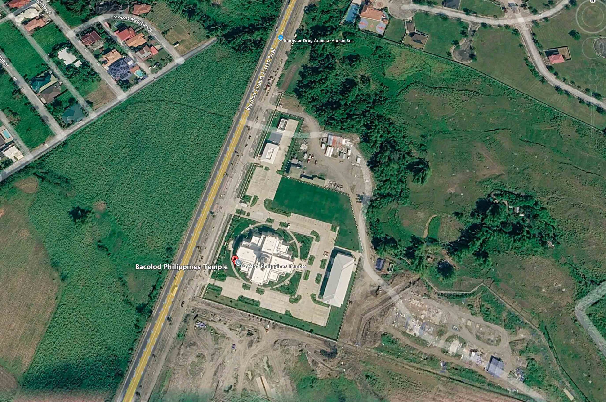 Street Map of the Bacolod Philippines Temple