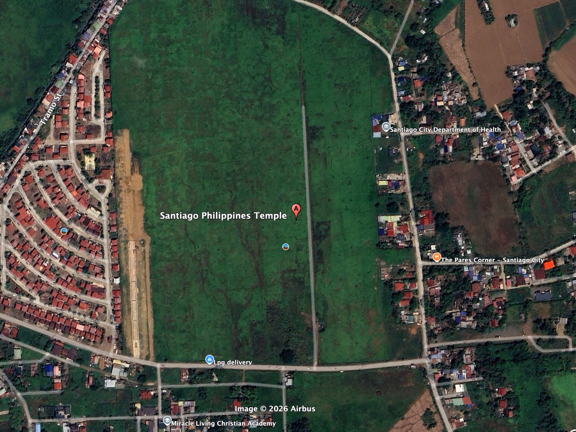 Street Map of the Santiago Philippines Temple