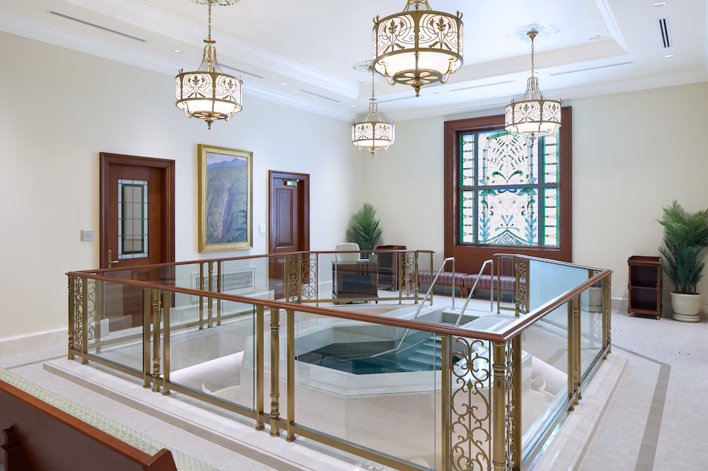 The Baptistry in the Davao Philippines Temple