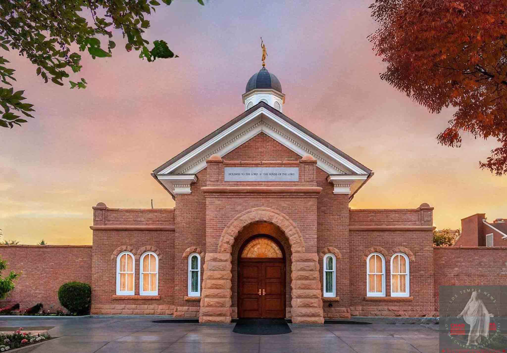 An overview of Vernal Utah Temple Photography by LDS Temple News