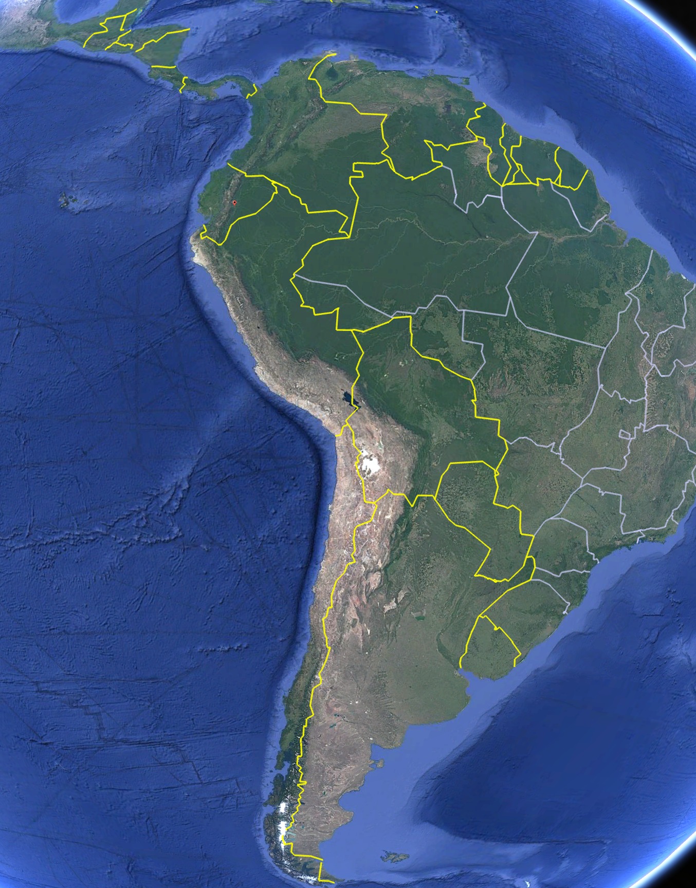 Earth View of the Otavalo Ecuador Temple