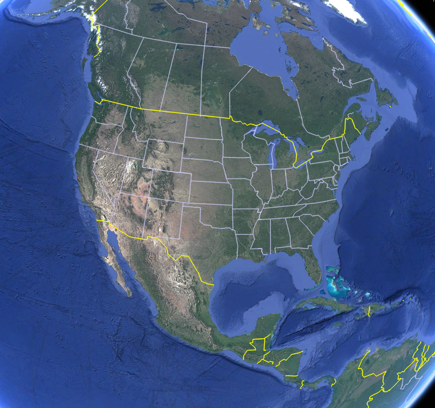 Earth View of the Sunnyvale California Temple