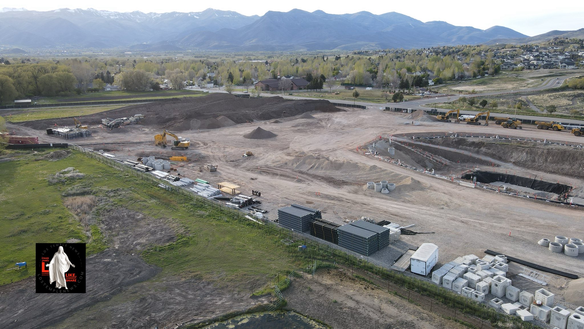 Heber Valley Utah Temple will be built on a 18.17 acres lot