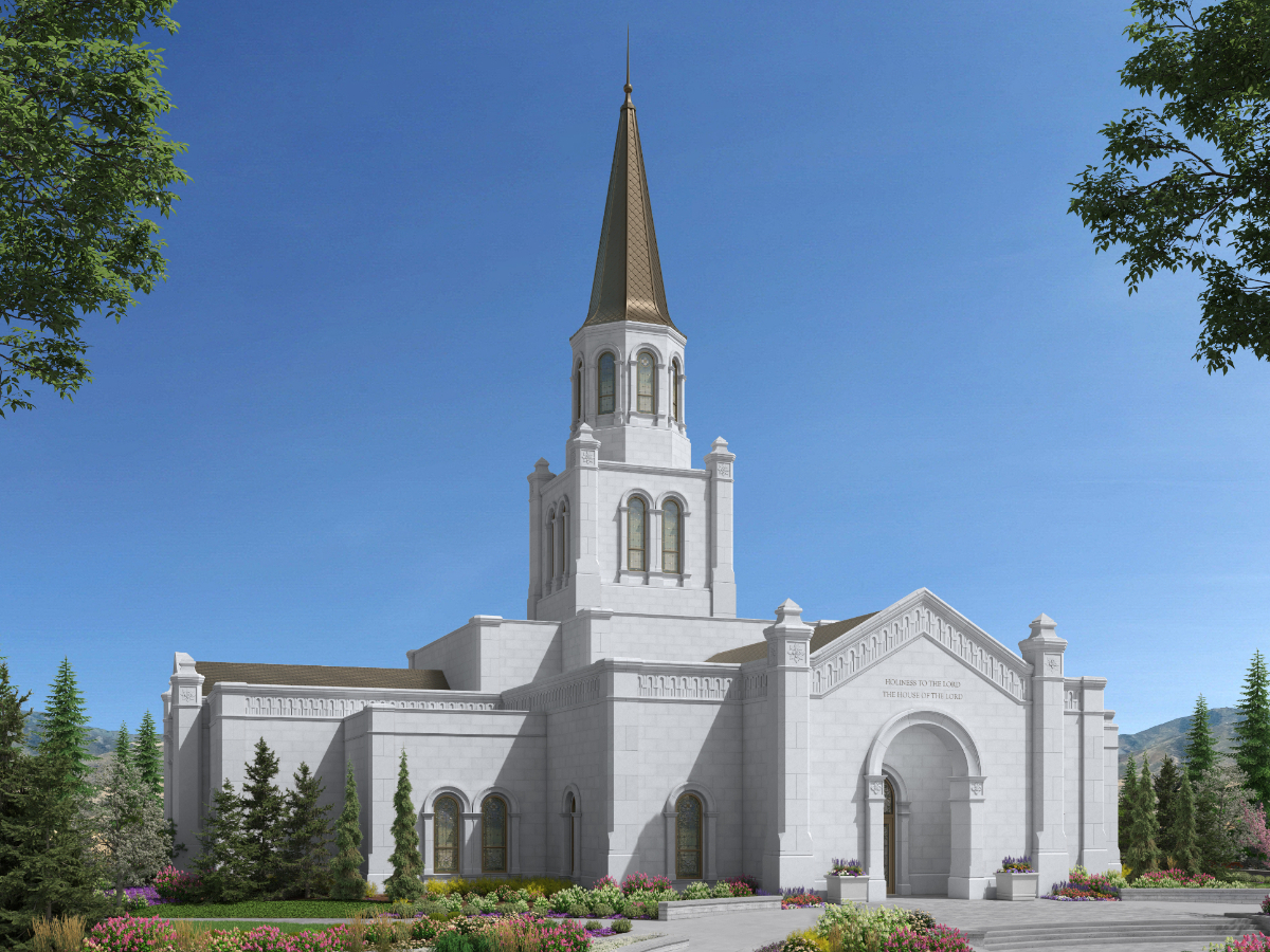 LDS Temple News Shares the rendering of the Coeur d’Alene Idaho Temple