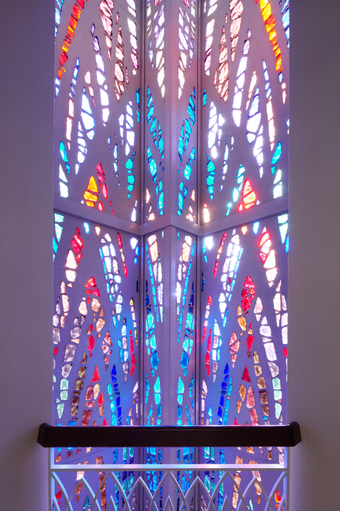 Stained Glass Inside the Washington DC Temple