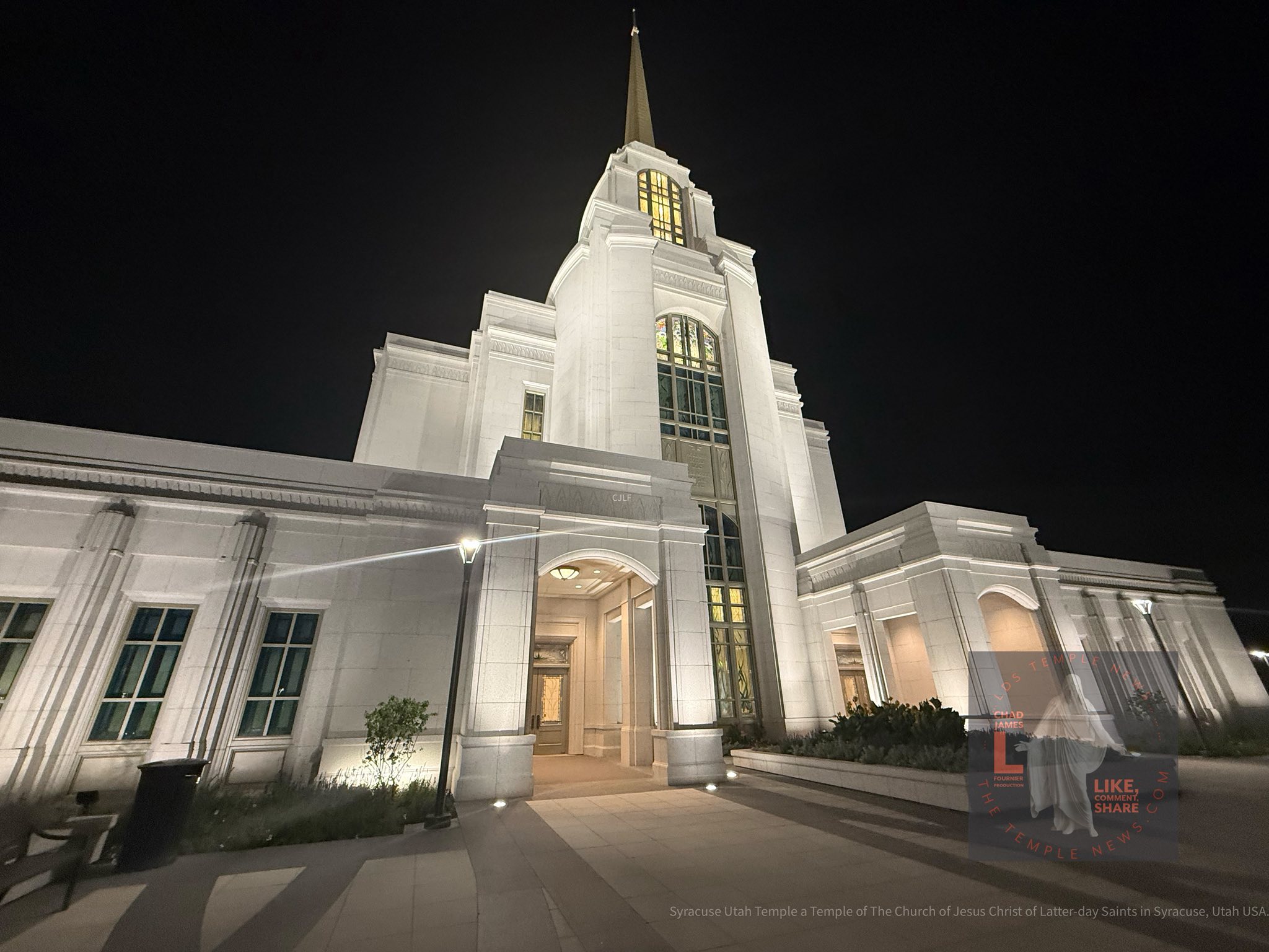 Syracuse Utah Temple Photography captures by LDS Temple News