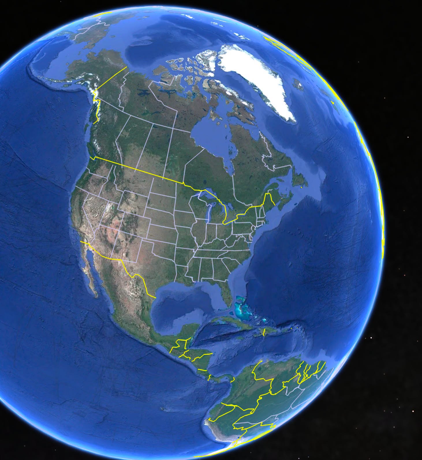 Earth View of the Victoria British Columbia Temple