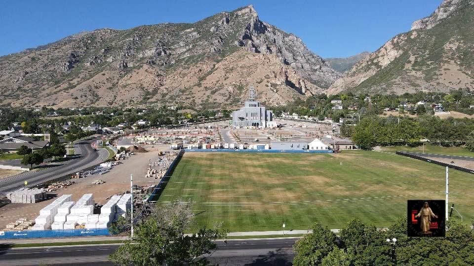 News release Provo Utah Rock Canyon Temple Construction Photography by LDS Temple News