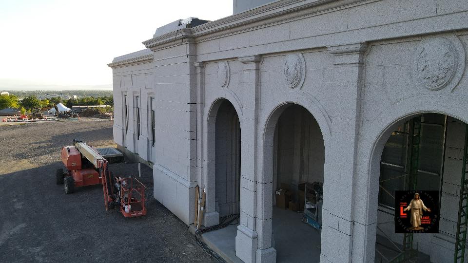 Provo Utah Rock Canyon Temple Construction Photography through LDS Temple News