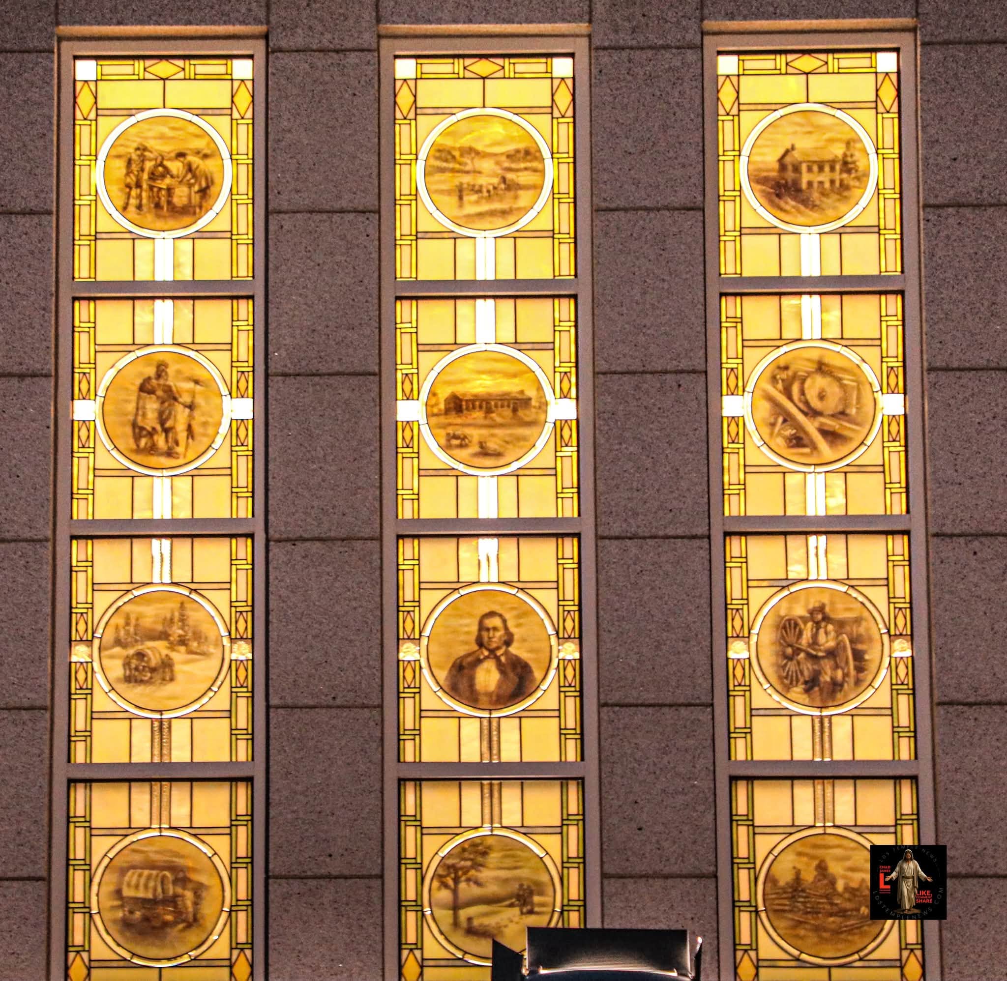 Art Glass Windows For The Winter Quarters Nebraska Temple