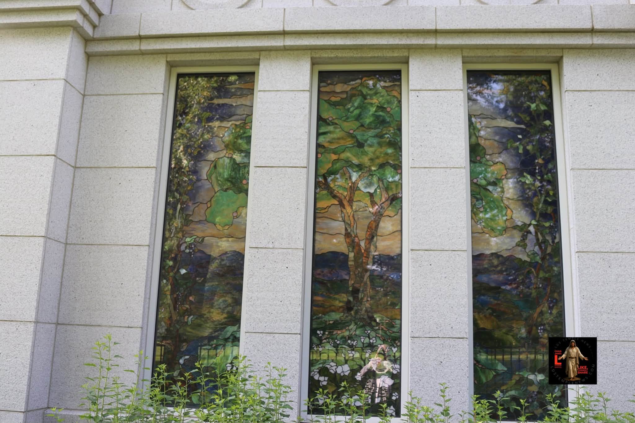 Art Glass in the Winter Quarters Nebraska Temple