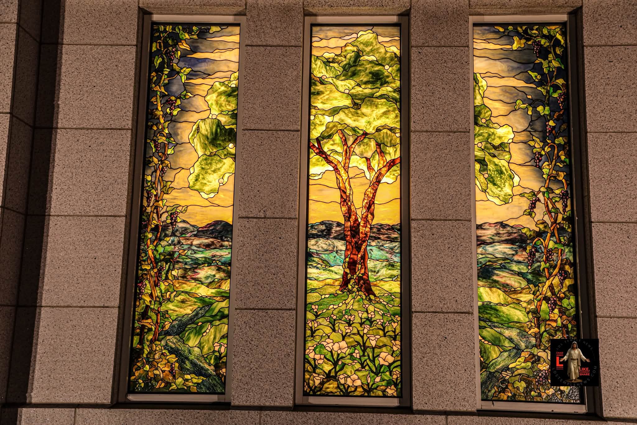 Art Glass of the Winter Quarters Nebraska Temple Presented by LDS Temple News