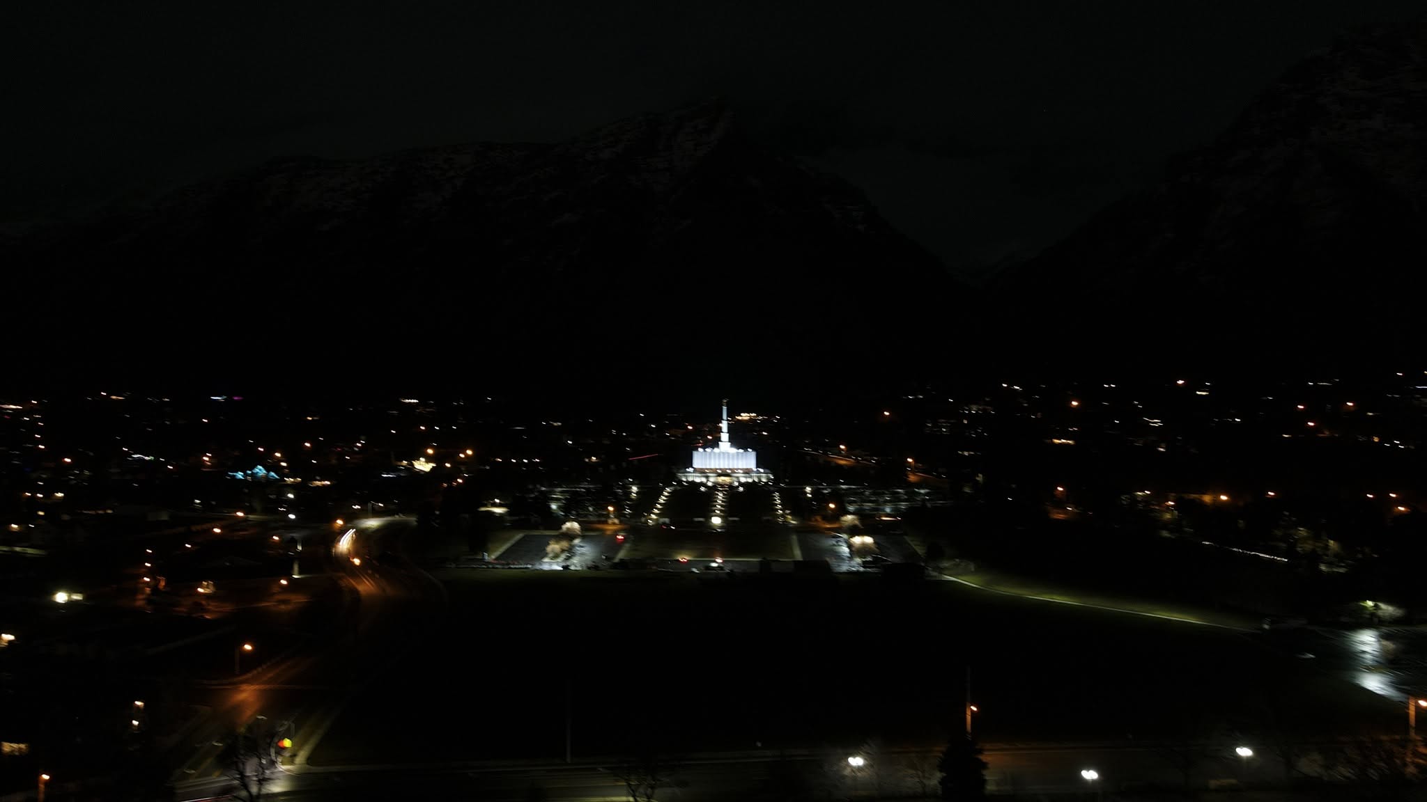 Provo Utah Temple photographed creatively by LDS Temple News