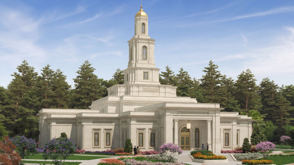 Rendering of the Tallahassee Florida Temple was released on January 13, 2021.