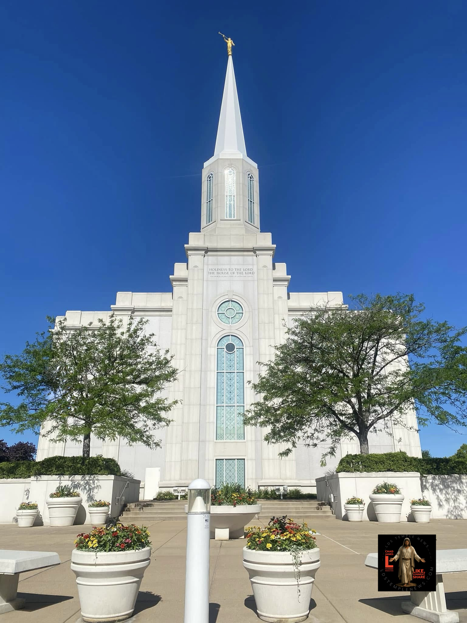 St. Louis Missouri Temple Photography capture as illustrated by LDS Temple News