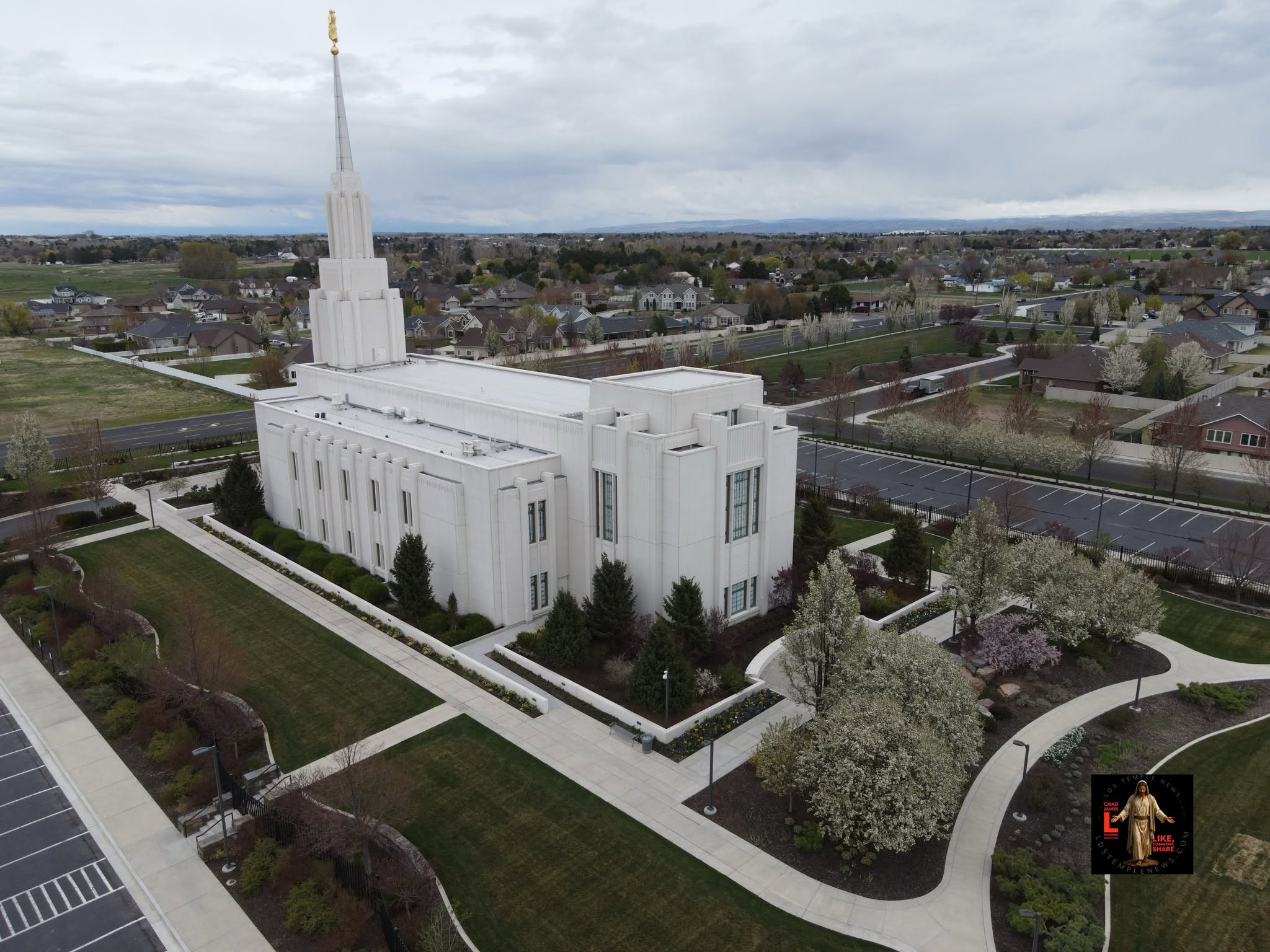 The Twin Falls Idaho Temple Photography by LDS Temple News