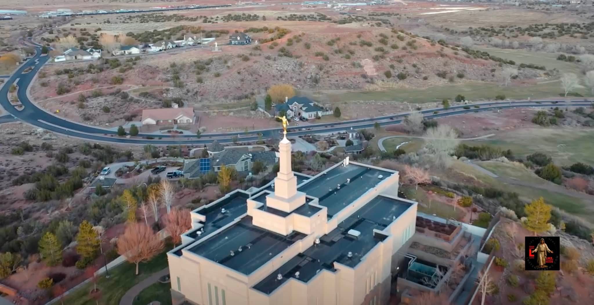 The angel Moroni on the Snowflake Arizona Temple