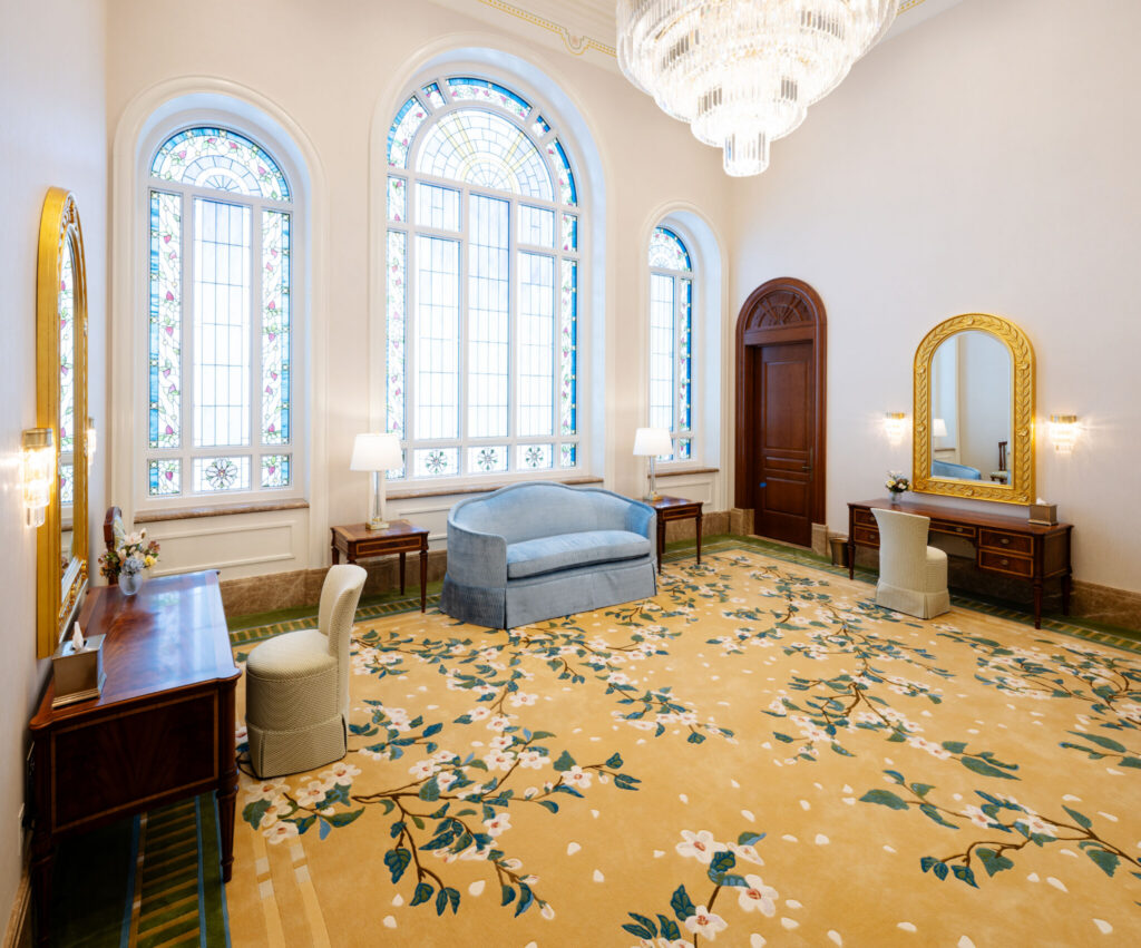 The bride's room of the Modesto California Temple